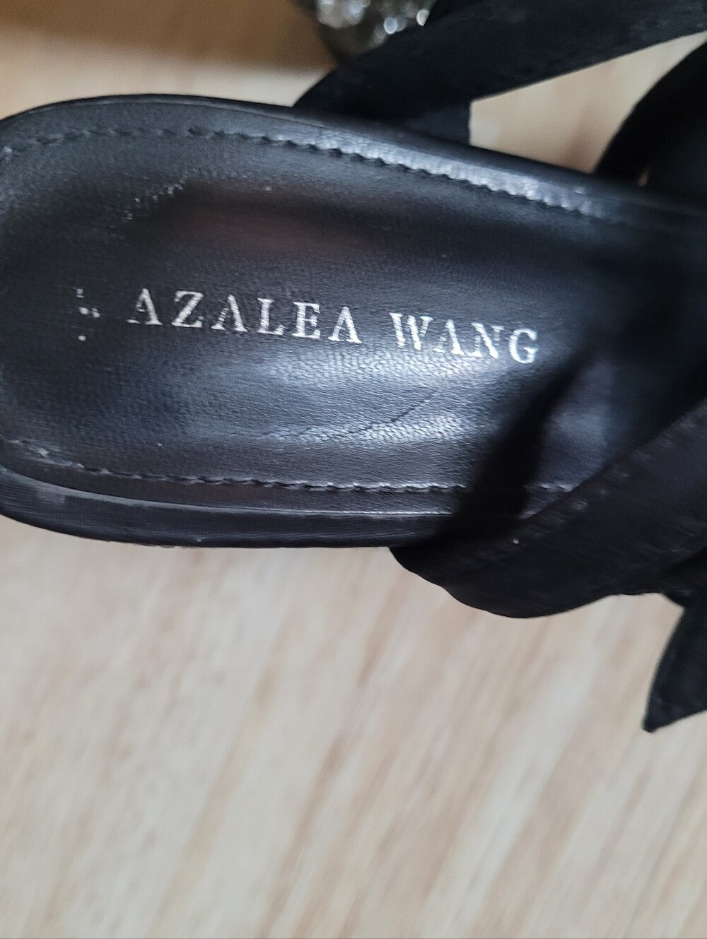 AZALEA WANG Storm Platform Sandals Lace-Up Heels with Crystal Moon Star Accents - Picture 7 of 9